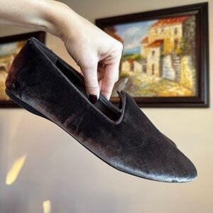 Birdies Flats Pointed Toe Dark Brown Grey Color 10.5